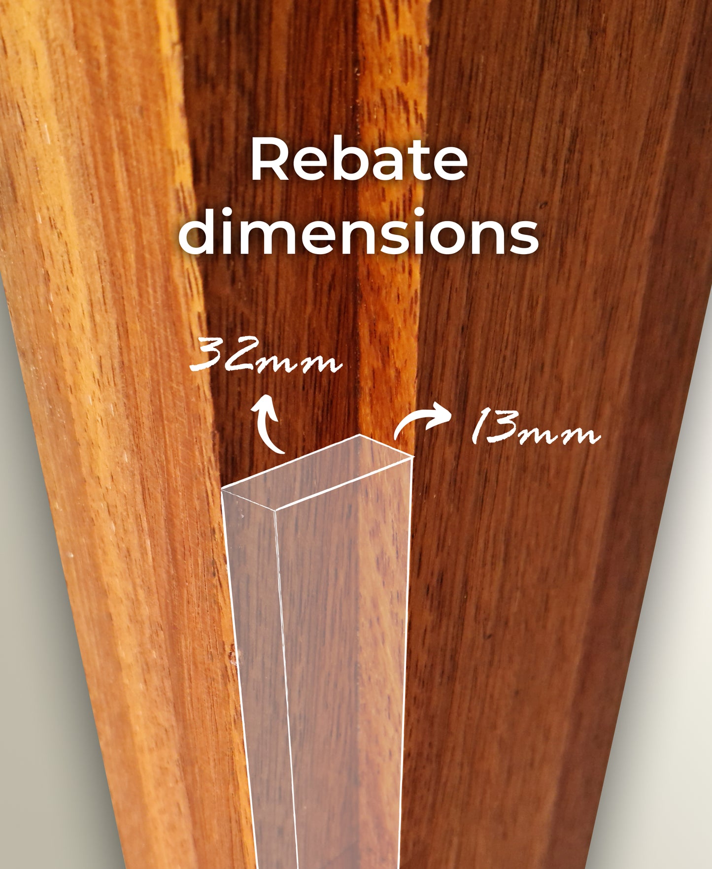 Engineered Wood Door Frame - Merbau | 120 × 70 mm Section