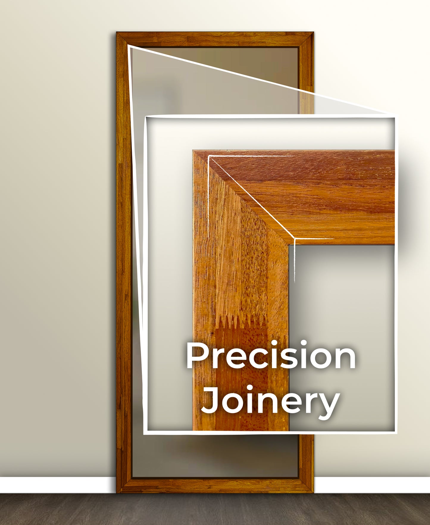 Engineered Wood Door Frame - Merbau | 120 × 70 mm Section